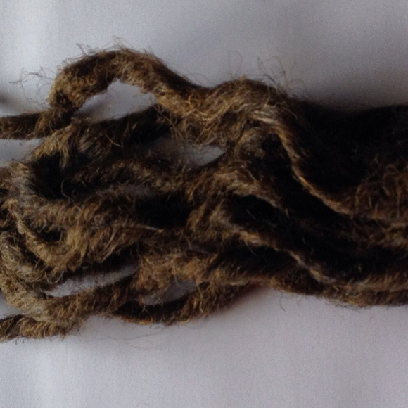 Wavy Curly Dreads Dreadlocks Hair Extensions Brown